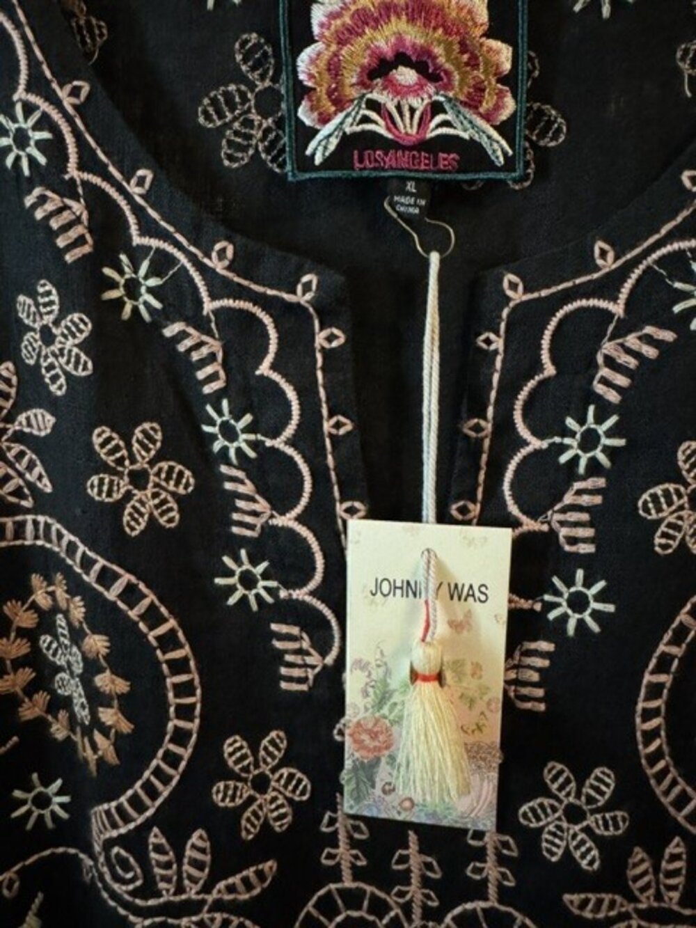 Black Johnny Was Embroidered Dress - Picture 4 of 6